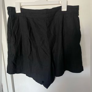 Abercrombie linen black shorts
